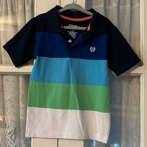 📚*2/15* Chaps XXS 4-5 Boys Polo Collared Striped Shirt